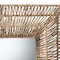 Bali & Pari Collice Modern Bohemian Metal and Natural Brown Seagrass Accent Wall Mirror 240-13462-ZORO - alternate 3